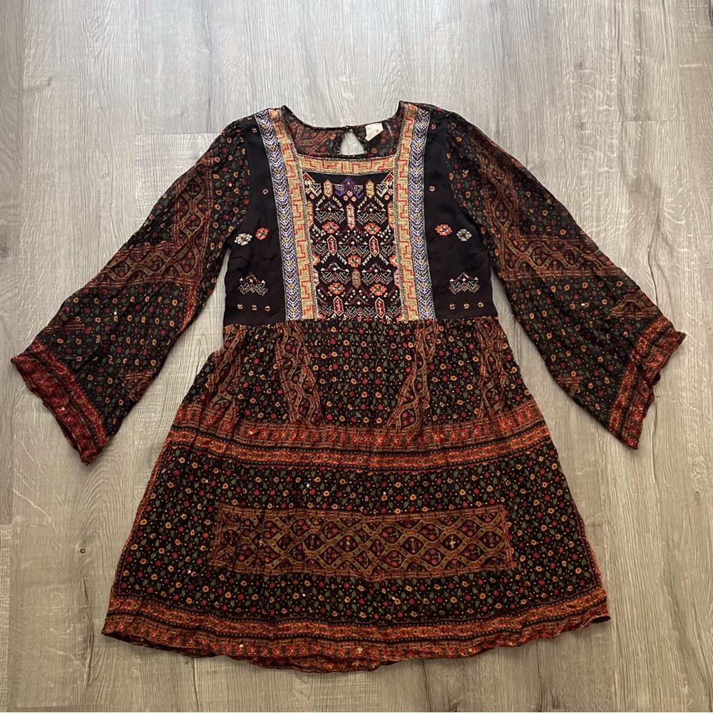 Akemi + Kin Munro Embroidered Tunic Dress